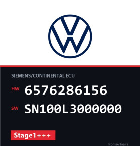 VW Passat 6576286156 SN100L3000000 Stage1+++ tuning file