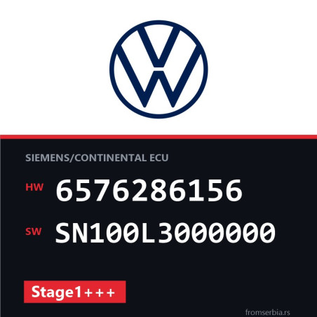 VW Passat 6576286156 SN100L3000000 Stage1+++ tuning file