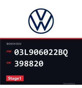 VW Passat 03L906022BQ 398820 Stage1 tuning file