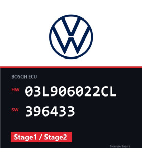VW Passat 03L906022CL 396433 Stage1 / Stage2 tuning file