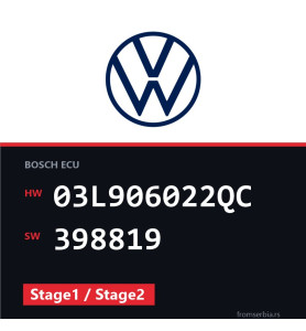 VW Passat 03L906022QC 398819 Stage1 / Stage2 tuning file