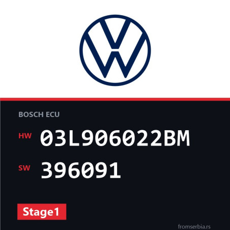 VW Passat 03L906022BM 396091 Stage1 tuning file