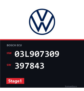 VW Passat 03L907309 397843 Stage1 tuning file