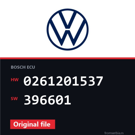 VW Passat 0261201537 396601 original ECU file
