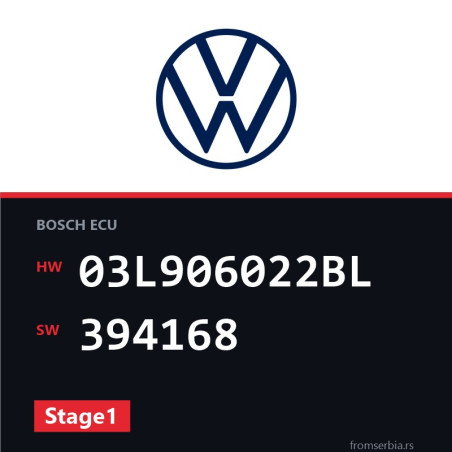 VW Passat 03L906022BL 394168 Stage1 tuning file