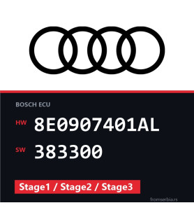 Audi A4 8E0907401AL 383300 Stage1 / Stage2 / Stage3 tuning file