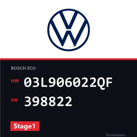 VW Passat 03L906022QF 398822 Stage1 tuning file