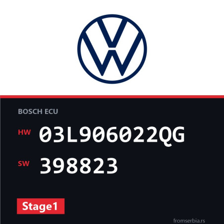 VW Passat 03L906022QG 398823 Stage1 tuning file