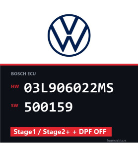 VW Passat 03L906022MS 500159 Stage1 / Stage2+ + DPF OFF tuning file