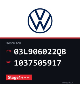 VW Passat 03L906022QB 1037505917 Stage1+++ tuning file