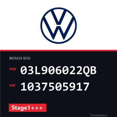 VW Passat 03L906022QB 1037505917 Stage1+++ tuning file