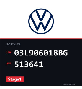 VW Passat 03L906018BG 513641 Stage1 tuning file