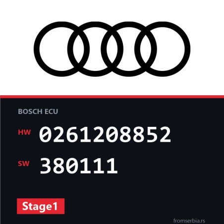 Audi A4 0261208852 380111 Stage1 tuning file