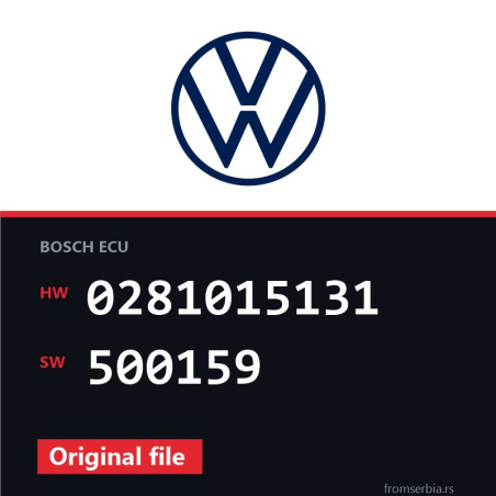 VW Passat 0281015131 500159 original ECU file