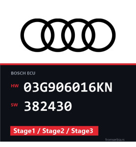 Audi A4 03G906016KN 382430 Stage1 / Stage2 / Stage3 tuning file