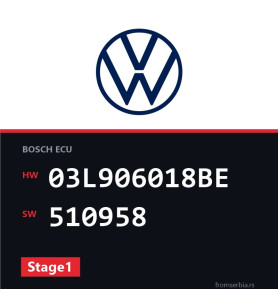 VW Passat 03L906018BE 510958 Stage1 tuning file