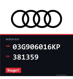 Audi A4 03G906016KP 381359 Stage1 tuning file