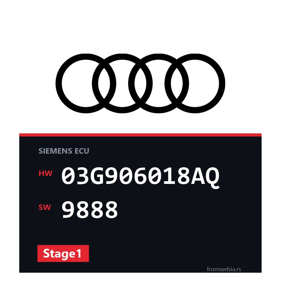 Audi A4 03G906018AQ 9888 Stage1 tuning file