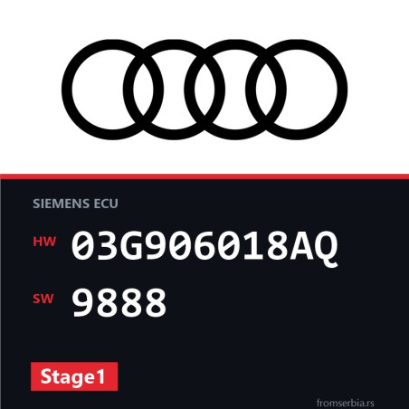 Audi A4 03G906018AQ 9888 Stage1 tuning file