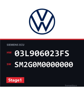 VW Passat 03L906023FS SM2G0M0000000 Stage1 tuning file