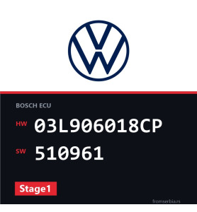VW Passat 03L906018CP 510961 Stage1 tuning file