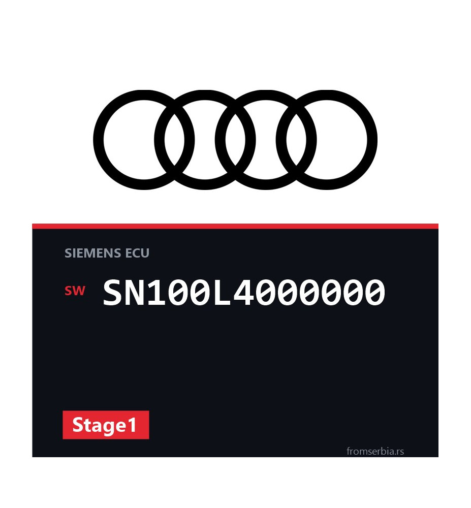 Audi A4 SN100L4000000 Stage1 tuning file