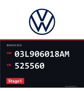 VW Passat 03L906018AM 525560 Stage1 tuning file