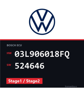 VW Passat 03L906018FQ 524646 Stage1 / Stage2 tuning file