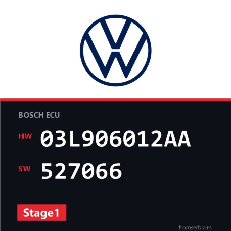 VW Passat 03L906012AA 527066 Stage1 tuning file