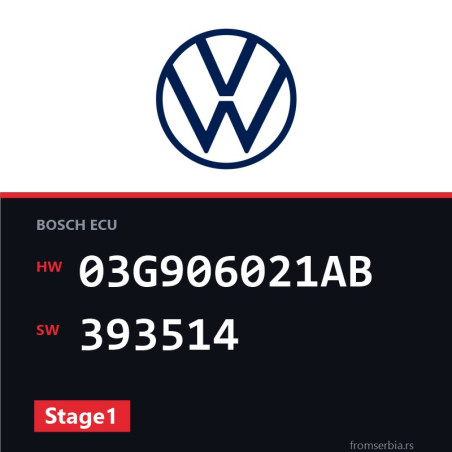VW Passat 03G906021AB 393514 Stage1 tuning file