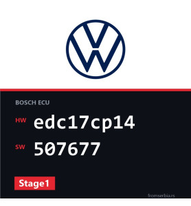 VW Passat edc17cp14 507677 Stage1 tuning file