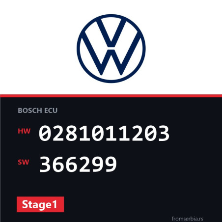 VW Passat 0281011203 366299 Stage1 tuning file