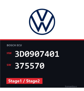 VW Phaeton 3D0907401 375570 Stage1 / Stage2 tuning file