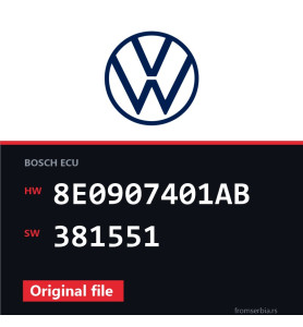 VW Phaeton 8E0907401AB 381551 original ECU file