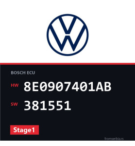 VW Phaeton 8E0907401AB 381551 Stage1 tuning file