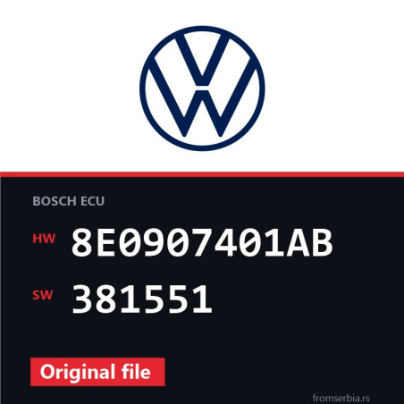 VW Phaeton 8E0907401AB 381551 original ECU file