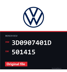 VW PHEATON 3D0907401D 501415 original ECU file