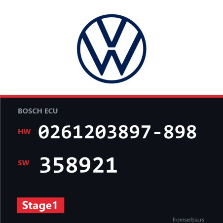 VW Polo 0261203897-898 358921 Stage1 tuning file