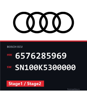 Audi A4 6576285969 SN100K5300000 Stage1 / Stage2 tuning file