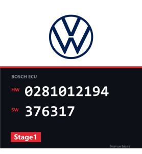 VW Polo 0281012194 376317 Stage1 tuning file