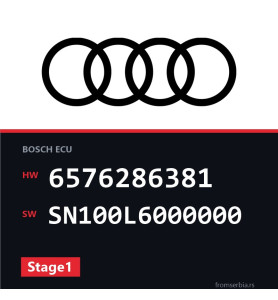 Audi A4 6576286381 SN100L6000000 Stage1 tuning file