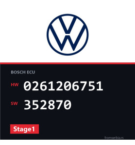 VW Polo 0261206751 352870 Stage1 tuning file
