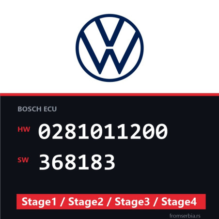 VW 0281011200 368183 Stage1 / Stage2 / Stage3 / Stage4 file