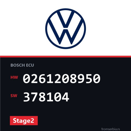 VW Polo 0261208950 378104 Stage2 tuning file