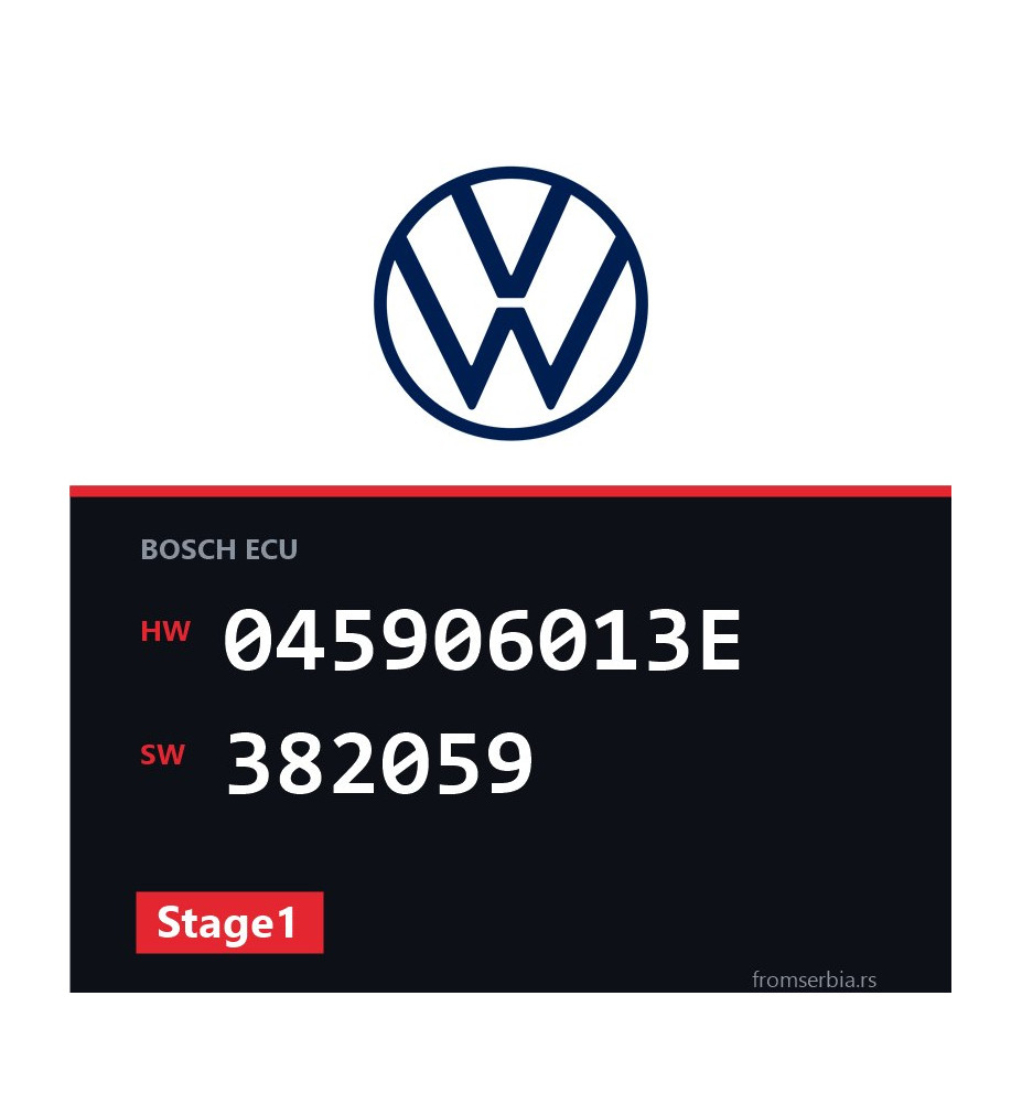 VW Polo 045906013E 382059 Stage1 tuning file