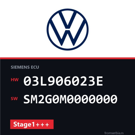 VW Polo 03L906023E SM2G0M0000000 Stage1+++ tuning file