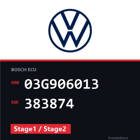 VW Polo 03G906013 383874 Stage1 / Stage2 tuning file