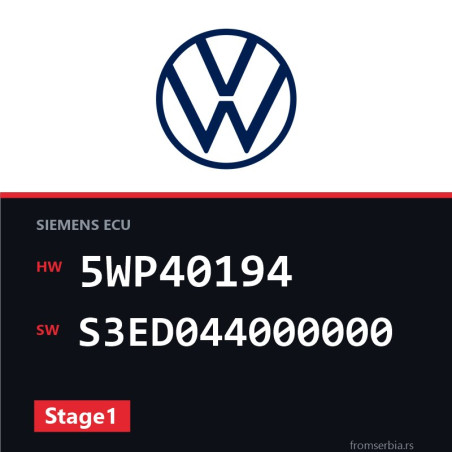 VW Polo 5WP40194 S3ED044000000 Stage1 tuning file
