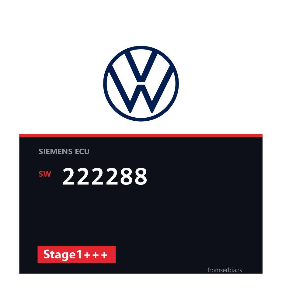 VW Polo 222288 Stage1+++ tuning file