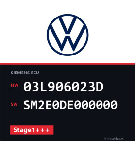 VW Polo 03L906023D SM2E0DE000000 Stage1+++ tuning file